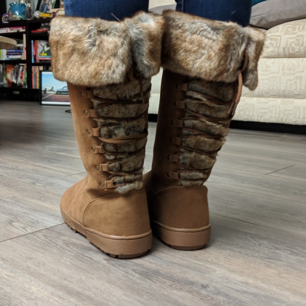Rampage Tan Asher faux fur boot - Picture 3 of 7